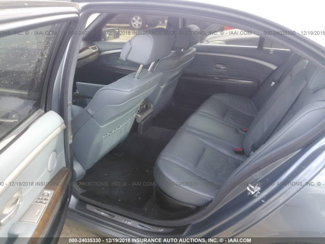 WBAHN83516DT34255 - 2006 BMW 750 LI GRAY photo 8