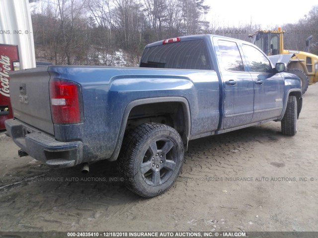 1GTV2LEC6JZ202200 - 2018 GMC SIERRA K1500 BLUE photo 4