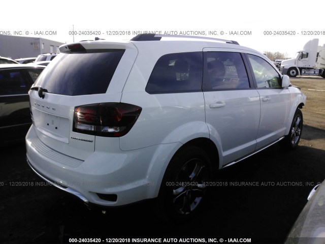 3C4PDDGGXHT578585 - 2017 DODGE JOURNEY CROSSROAD WHITE photo 4