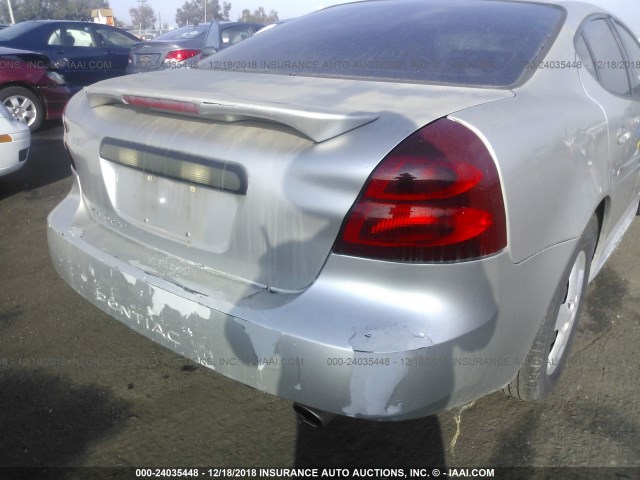 2G2WP552561259839 - 2006 PONTIAC GRAND PRIX ვერცხლისფერი ფოტო 6