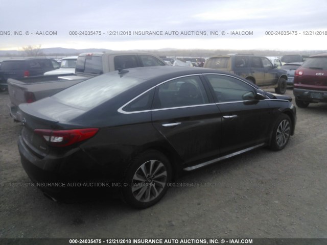 5NPE34AF7GH288104 - 2016 HYUNDAI SONATA SPORT/LIMITED BLACK photo 4