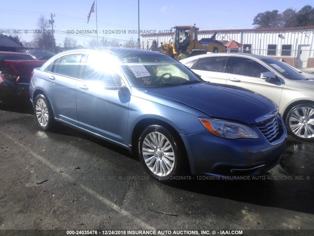 1C3BC2FBXBN581473 - 2011 CHRYSLER 200 LIMITED BLUE photo 1
