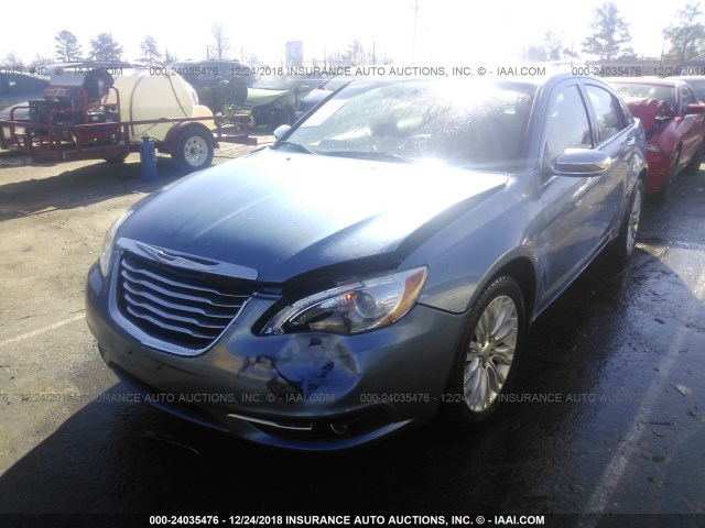 1C3BC2FBXBN581473 - 2011 CHRYSLER 200 LIMITED BLUE photo 6