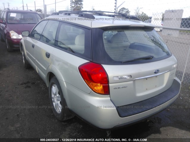 4S4BP61C557353117 - 2005 SUBARU LEGACY OUTBACK 2.5I GOLD photo 3