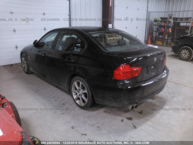 WBAPK5C5XBA995443 - 2011 BMW 328 XI SULEV BLACK photo 3