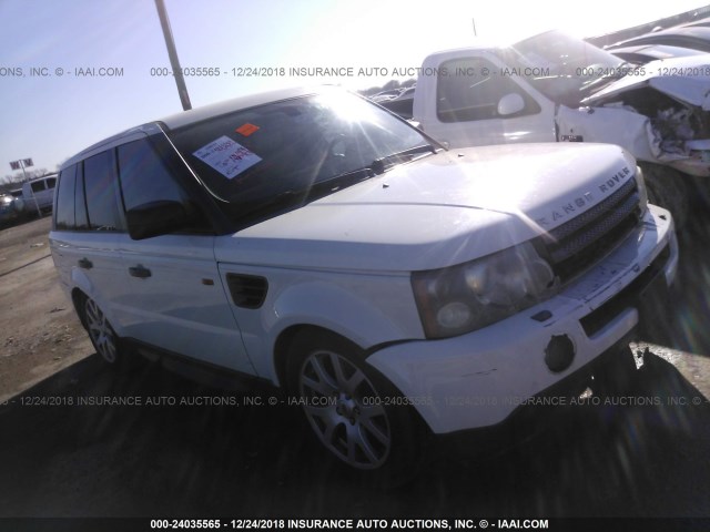 SALSF25448A123829 - 2008 LAND ROVER RANGE ROVER SPORT HSE WHITE photo 1