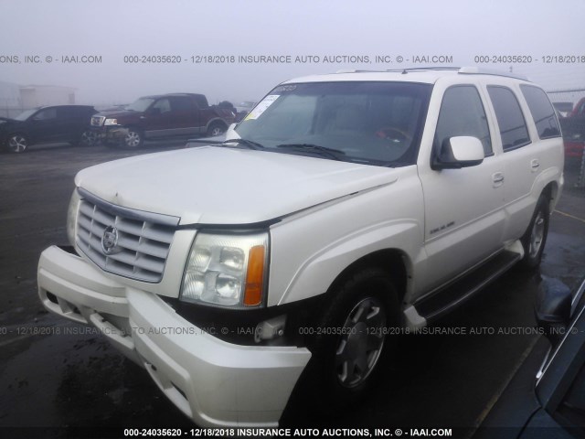 1GYEC63T32R186728 - 2002 CADILLAC ESCALADE LUXURY WHITE photo 2