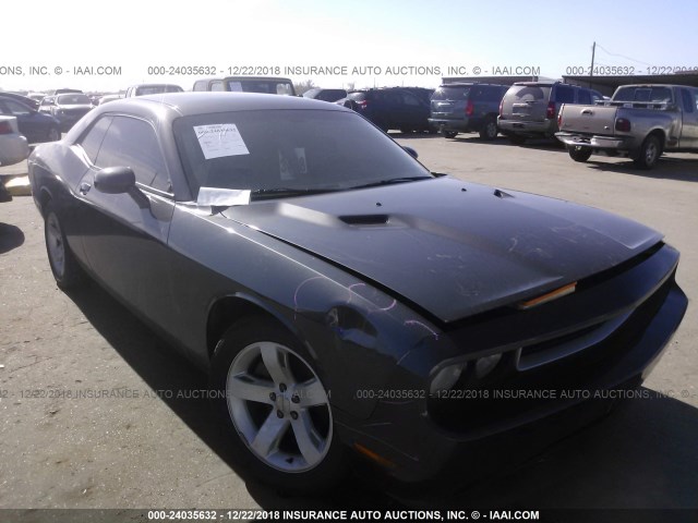 2C3CDYAG7EH101183 - 2014 DODGE CHALLENGER SXT GRAY photo 1