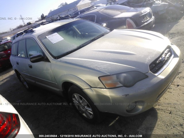 4S4BP61C357392689 - 2005 SUBARU LEGACY OUTBACK 2.5I SILVER photo 1