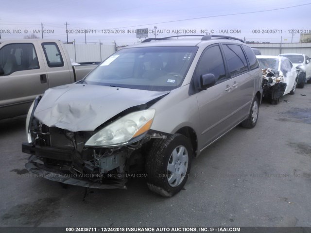 5TDKK4CCXAS309232 - 2010 TOYOTA SIENNA CE/LE GOLD photo 2