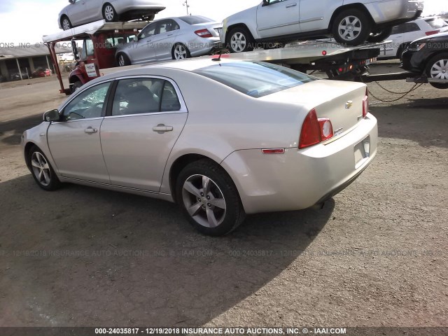 1G1ZF57539F170764 - 2009 CHEVROLET MALIBU HYBRID TAN photo 3