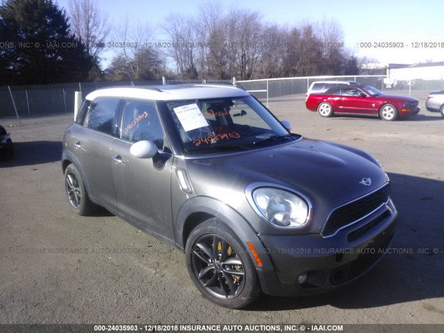 WMWZC3C51CWL80942 - 2012 MINI COOPER S COUNTRYMAN GRAY photo 1