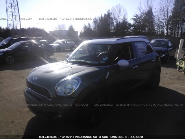 WMWZC3C51CWL80942 - 2012 MINI COOPER S COUNTRYMAN GRAY photo 2