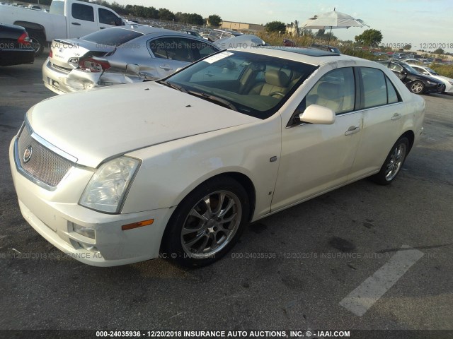 1G6DW677160176511 - 2006 CADILLAC STS WHITE photo 2