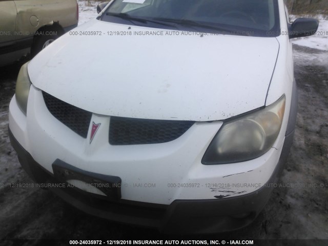 5Y2SL62833Z477155 - 2003 PONTIAC VIBE WHITE photo 6