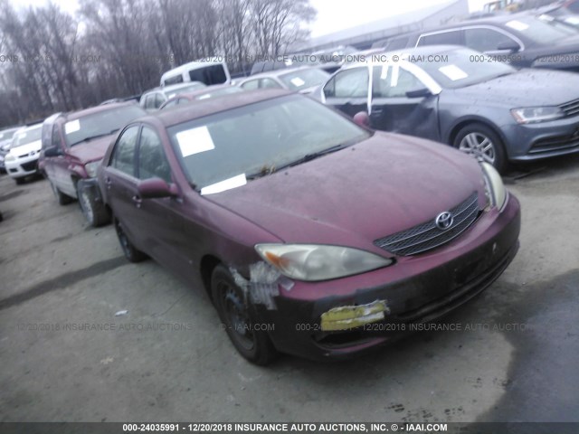4T1BE32K43U191862 - 2003 TOYOTA CAMRY LE/XLE/SE RED photo 1