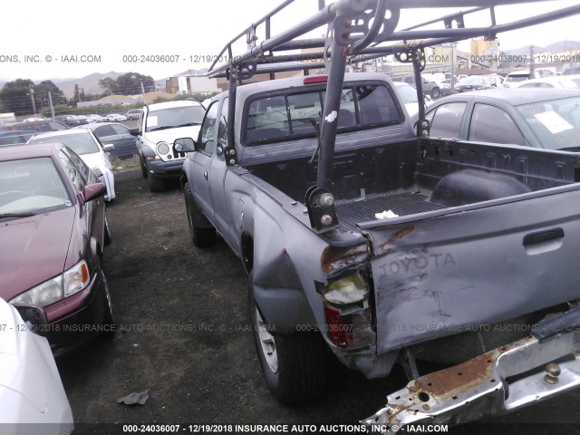 4TASN92N4YZ674095 - 2000 TOYOTA TACOMA XTRACAB PRERUNNER GRAY photo 3