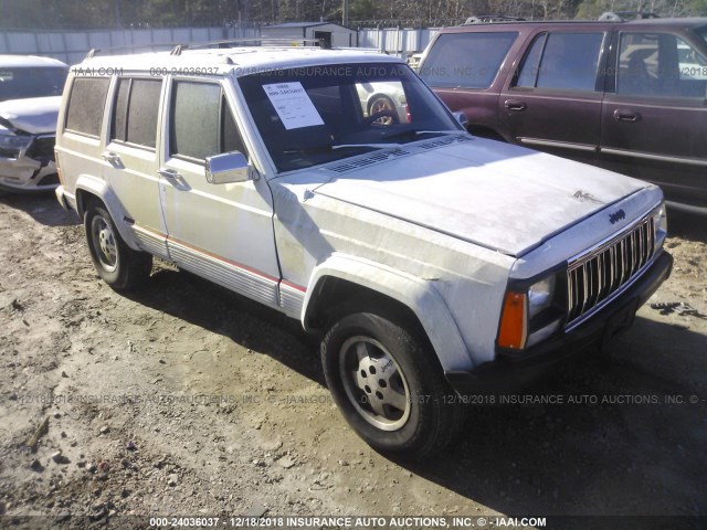 1J4FJ58S1ML635396 - 1991 JEEP CHEROKEE LAREDO WHITE photo 1