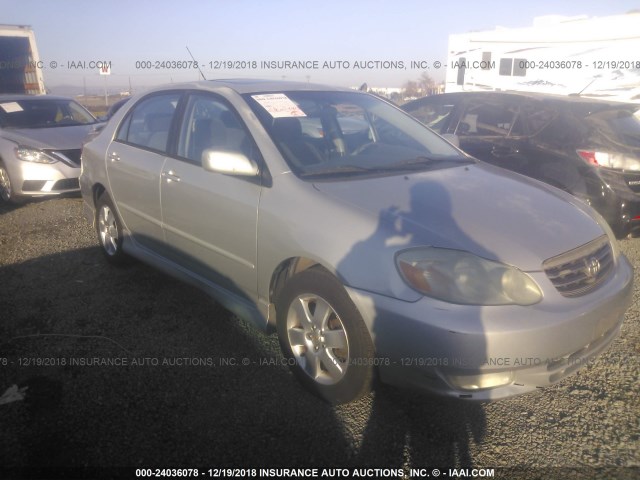 1NXBR32E04Z319434 - 2004 TOYOTA COROLLA CE/LE/S SILVER photo 1