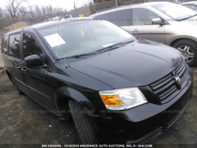 2D8HN44E99R561920 - 2009 DODGE GRAND CARAVAN SE BLACK photo 1