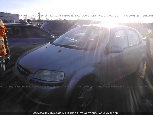 KL1TD526X4B162042 - 2004 CHEVROLET AVEO SILVER photo 2