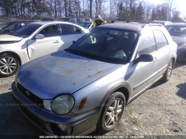 JF1GG68552H827371 - 2002 SUBARU IMPREZA OUTBACK SPORT SILVER photo 2