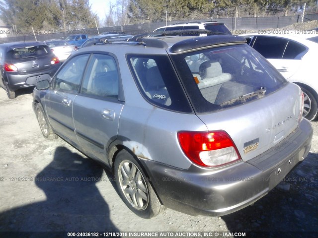 JF1GG68552H827371 - 2002 SUBARU IMPREZA OUTBACK SPORT SILVER photo 3