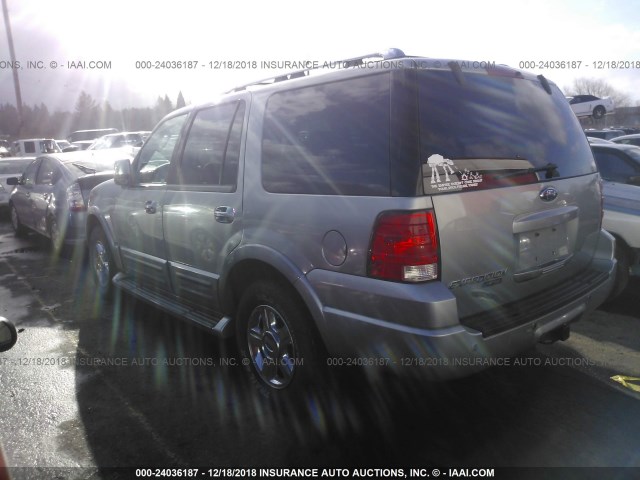 1FMFU20546LA41014 - 2006 FORD EXPEDITION LIMITED SILVER photo 3