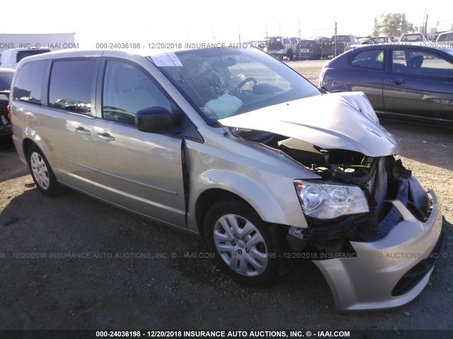 2C4RDGBG7ER335333 - 2014 DODGE GRAND CARAVAN SE GOLD photo 1