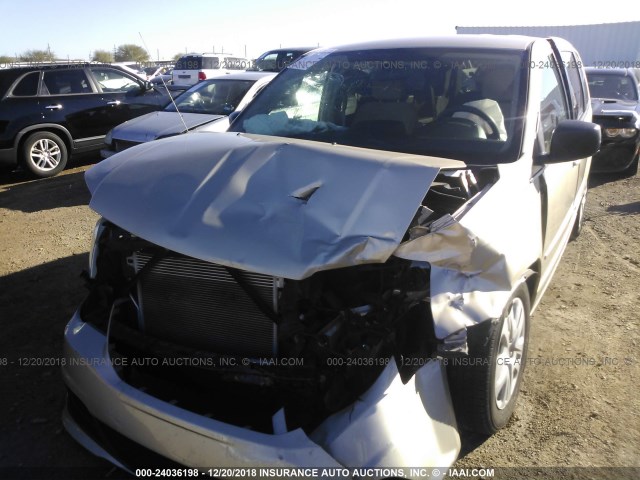 2C4RDGBG7ER335333 - 2014 DODGE GRAND CARAVAN SE GOLD photo 6