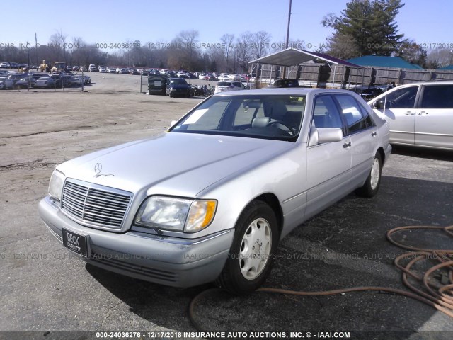 WDBGA43E2SA239829 - 1995 MERCEDES-BENZ S 420 SILVER photo 2