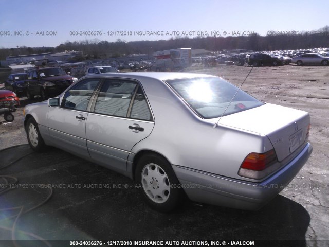 WDBGA43E2SA239829 - 1995 MERCEDES-BENZ S 420 SILVER photo 3