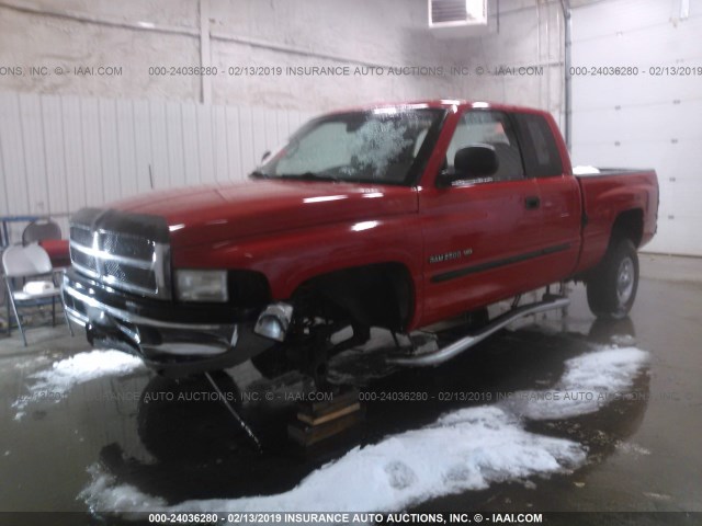 3B7KF23W92M307640 - 2002 DODGE RAM 2500 RED photo 2