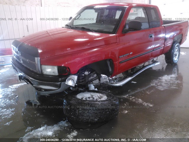 3B7KF23W92M307640 - 2002 DODGE RAM 2500 RED photo 6