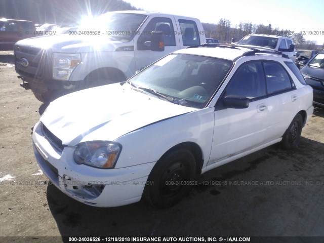 JF1GG65524H817338 - 2004 SUBARU IMPREZA TS WHITE photo 2