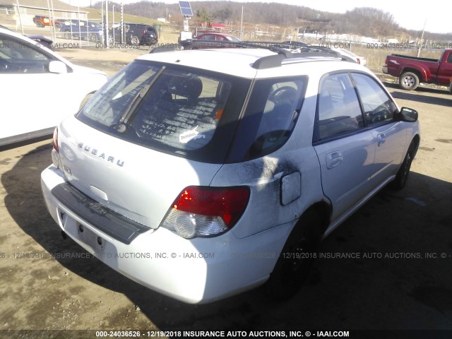 JF1GG65524H817338 - 2004 SUBARU IMPREZA TS WHITE photo 4