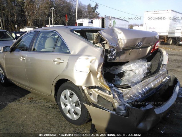 4T1BE46K88U226992 - 2008 TOYOTA CAMRY CE/LE/XLE/SE GOLD photo 3
