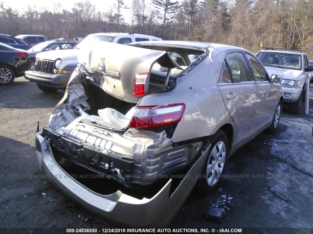 4T1BE46K88U226992 - 2008 TOYOTA CAMRY CE/LE/XLE/SE GOLD photo 4