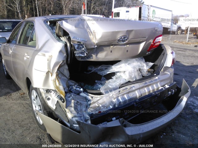 4T1BE46K88U226992 - 2008 TOYOTA CAMRY CE/LE/XLE/SE GOLD photo 6