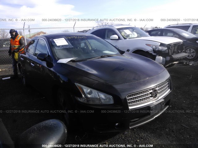 1N4AA51E19C834949 - 2009 NISSAN MAXIMA S/SV BLACK photo 1