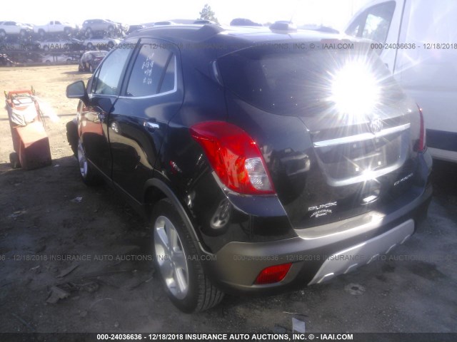 KL4CJASB5GB581597 - 2016 BUICK ENCORE BLACK photo 3