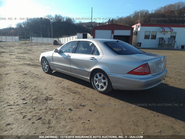 WDBNG84J75A460436 - 2005 MERCEDES-BENZ S 500 4MATIC SILVER photo 3