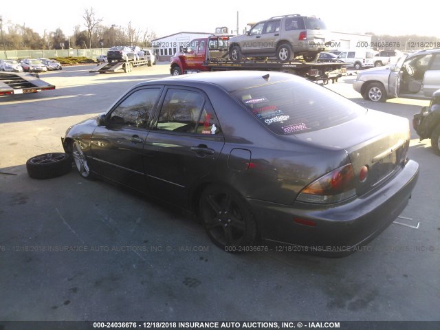 JTHBD192820042571 - 2002 LEXUS IS 300 BLACK photo 3