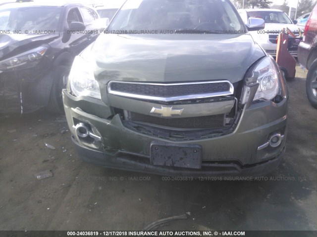 2GNALCEKXF6132522 - 2015 CHEVROLET EQUINOX LT GREEN photo 6