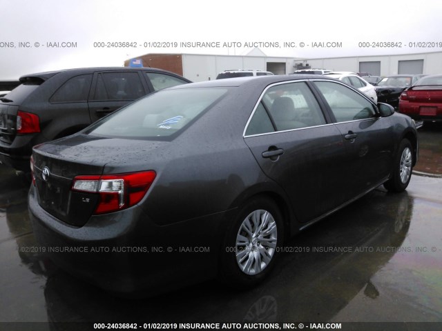 4T4BF1FK6DR323247 - 2013 TOYOTA CAMRY L/SE/LE/XLE 灰色 照片 4