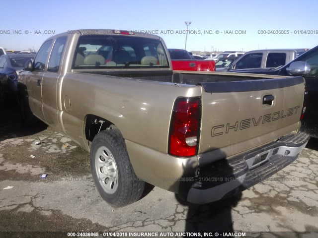 1GCEC19V26Z206149 - 2006 CHEVROLET SILVERADO C1500 GOLD photo 3