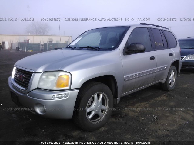 1GKDT13S542330727 - 2004 GMC ENVOY SILVER photo 2