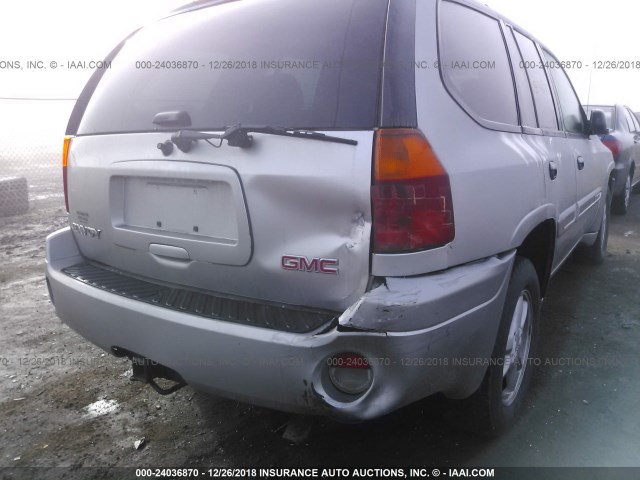 1GKDT13S542330727 - 2004 GMC ENVOY SILVER photo 6