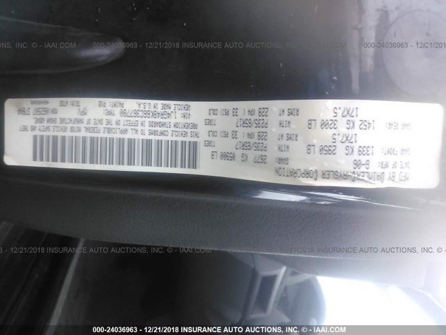 1J4GR48K66C367780 - 2006 JEEP GRAND CHEROKEE LAREDO/COLUMBIA/FREEDOM 黑色 照片 9