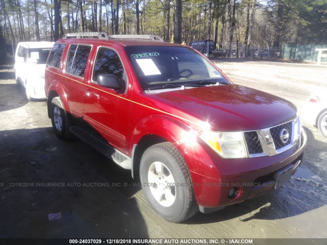 5N1AR18W36C621230 - 2006 NISSAN PATHFINDER LE/SE/XE RED photo 1